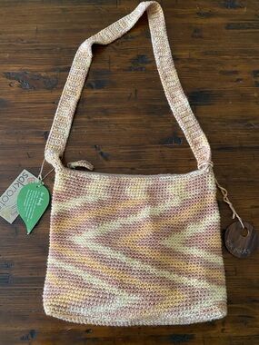 NWT The SAK ROOTS SAKROOTS Eco Harmony Gingersnap Tote Purse Crossbody Bag Boho